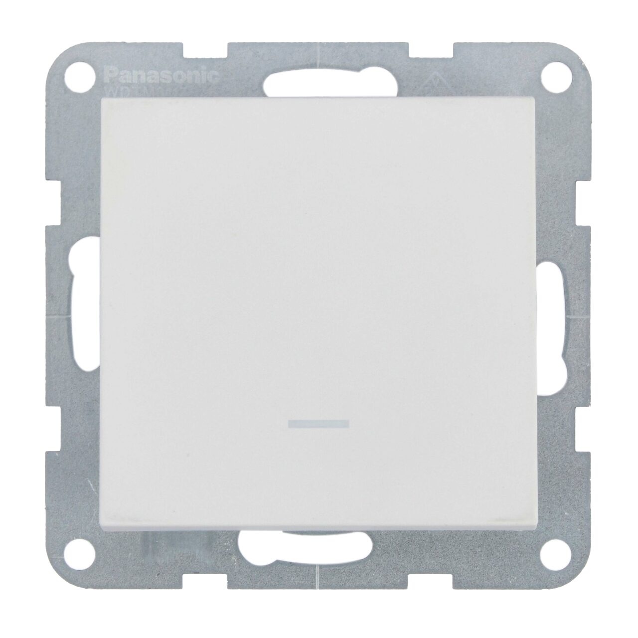 Intrerupator cu led 10A, IP20, Seashell, Panasonic Karre Plus 55 Soft Touch