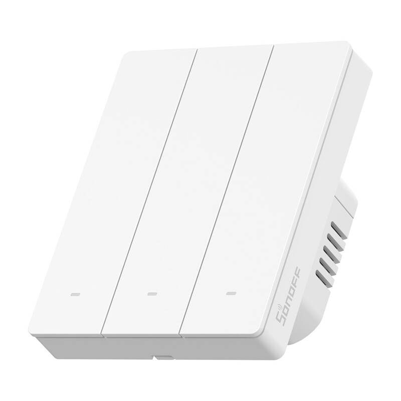 Întrerupător de Perete Smart WiFi Matter Sonoff M5-3C-80W – 3 Canale (montaj in rama)