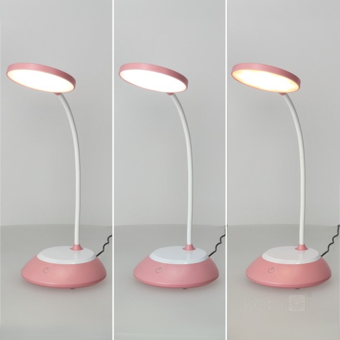 Lampa de birou LED Visua, 5W, temperatura de culoare ajustabila, plastic, roz, Kobi - 2 | YEO