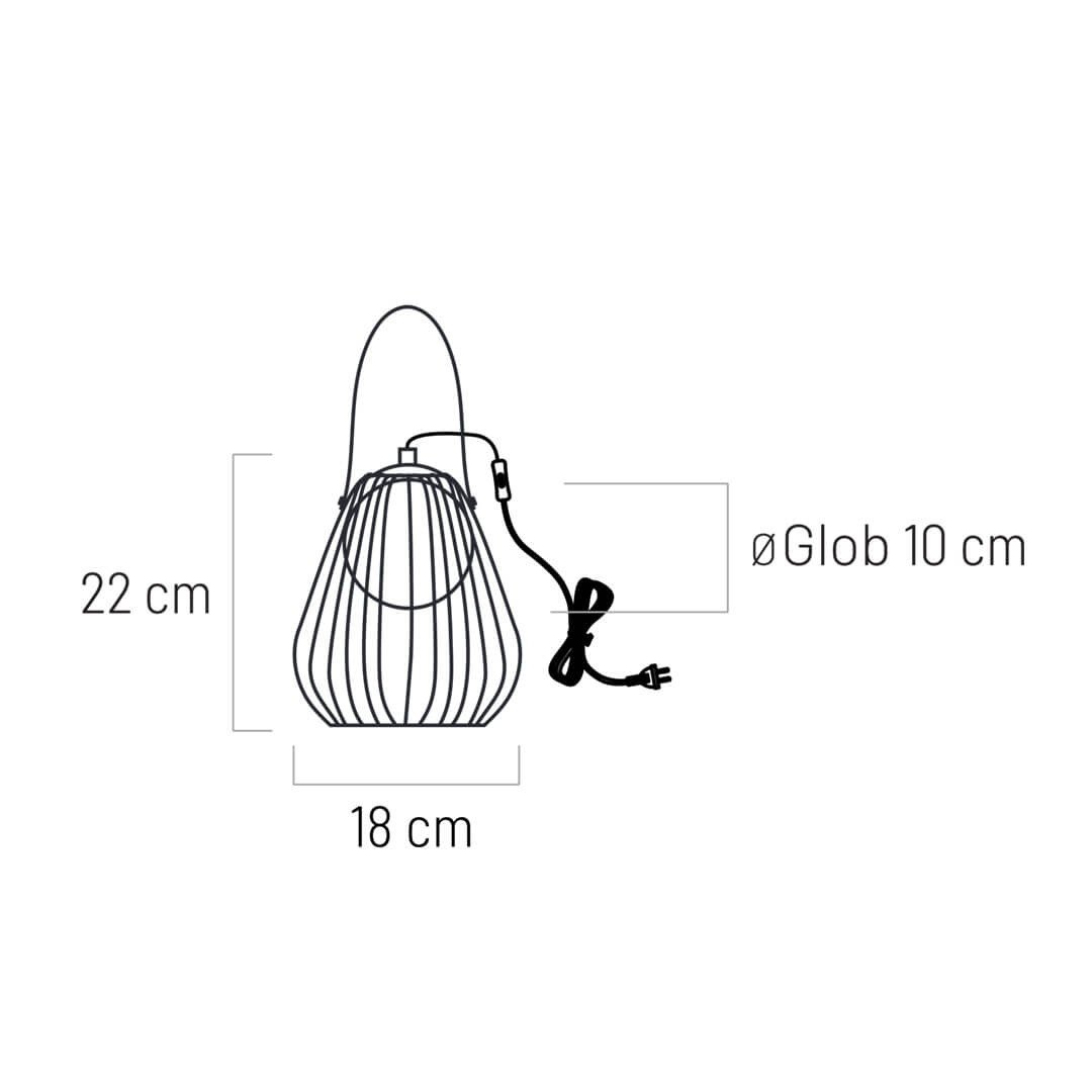 Lampa de birou Memory 108032, cu intrerupator, 1xG9, aurie+maro+alba, IP20, Klausen - 3 | YEO