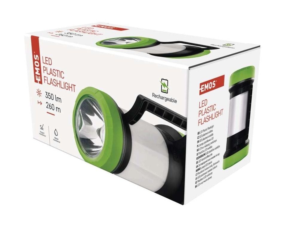 Lampa LED camping reincarcabila, 350 lm, 4000 mAh, 7 moduri, IP44, magnet, functie powerbank, Emos