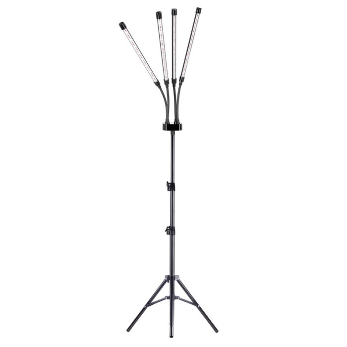 Lampa pentru cresterea plantelor Vitaro 4, 30W, 4 brate ajustabile, suport si controller