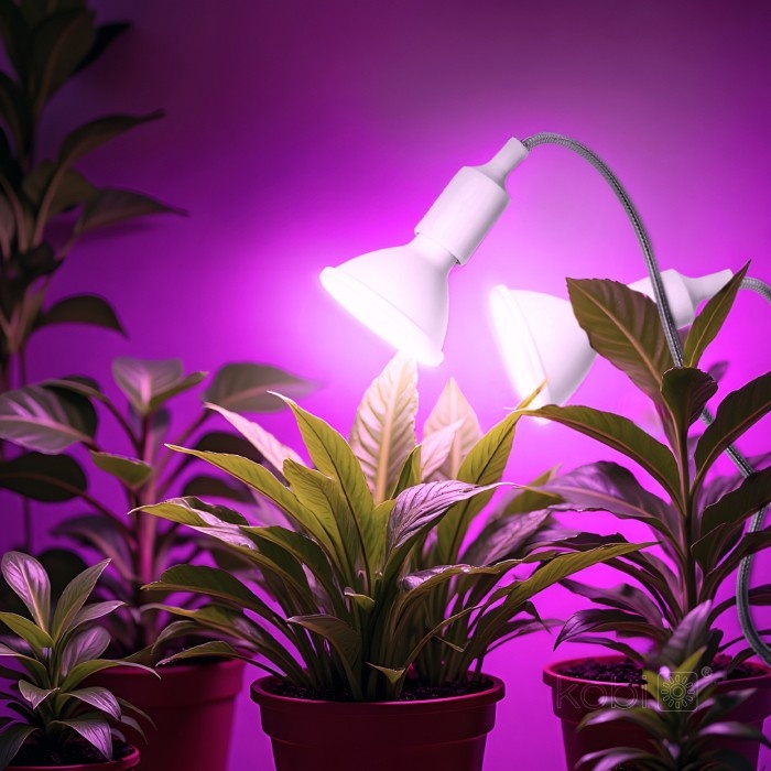 Lampa pentru plante KOBI PLANTY, 2xE27, alba, Kobi Design - 1 | YEO