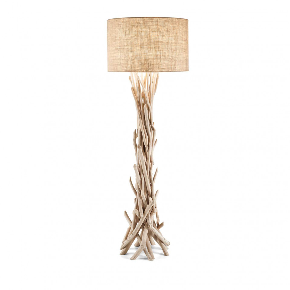 Lampadar Driftwood 148939, cu intrerupator, 1xE27, natural, IP20, Ideal Lux