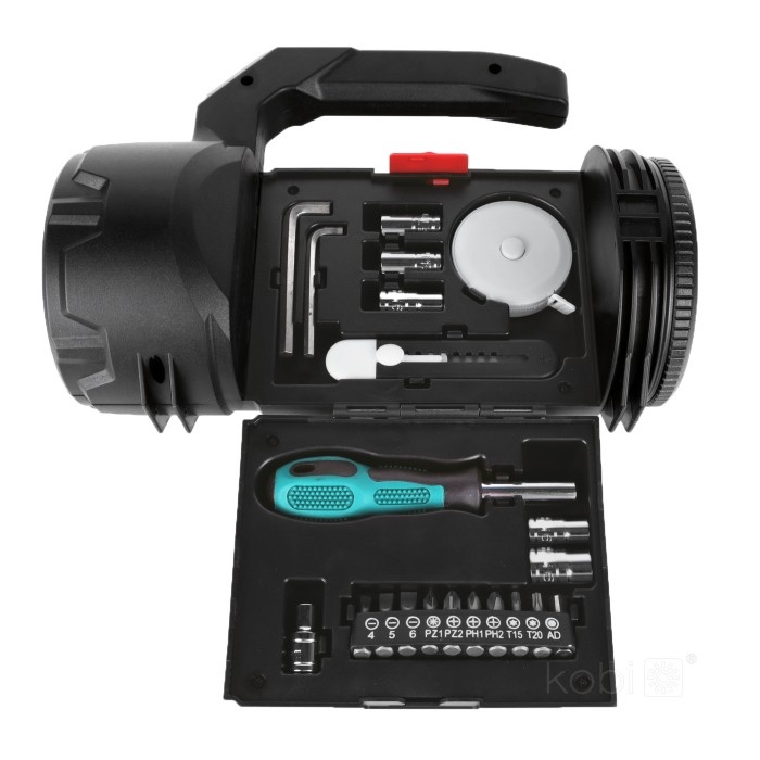 Lanterna LED X-MPR 6, 500lm, lumina rece(6000 K), trusa de scule, lumina dubla, neagra, Kobi - 1 | YEO