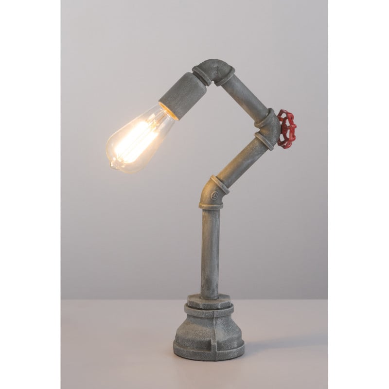 [Lichidare stoc]Lampa de birou Bayuda 43001T, cu intrerupator, 1xE27, gri, IP20, Globo