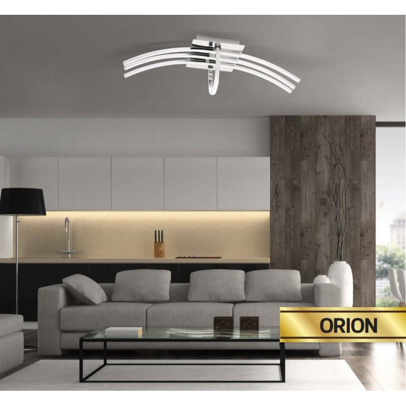 [Lichidare stoc]Plafoniera LED Orion 019-017-0030, 30W, 2059lm, lumina neutra, IP20, crom, Horoz Electric - 2 | YEO