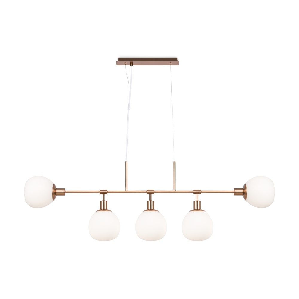 Lustra Erich MOD221PL-05G, 5xE14, alba+aurie, IP20, Maytoni