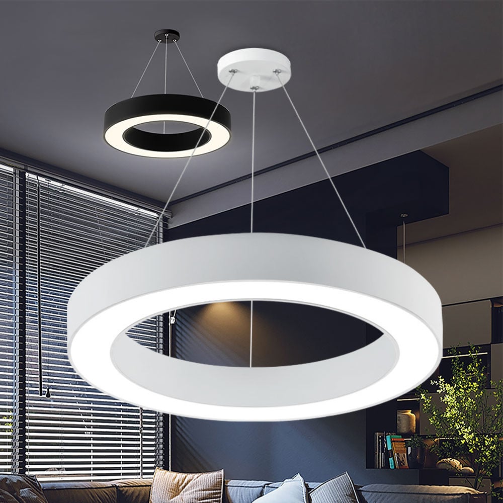 Lustra LED Blade BR-BH16-06180, rotunda, 36W, 3240lm, lumina calda+neutra+rece, IP20, alba, Braytron - 1 | YEO