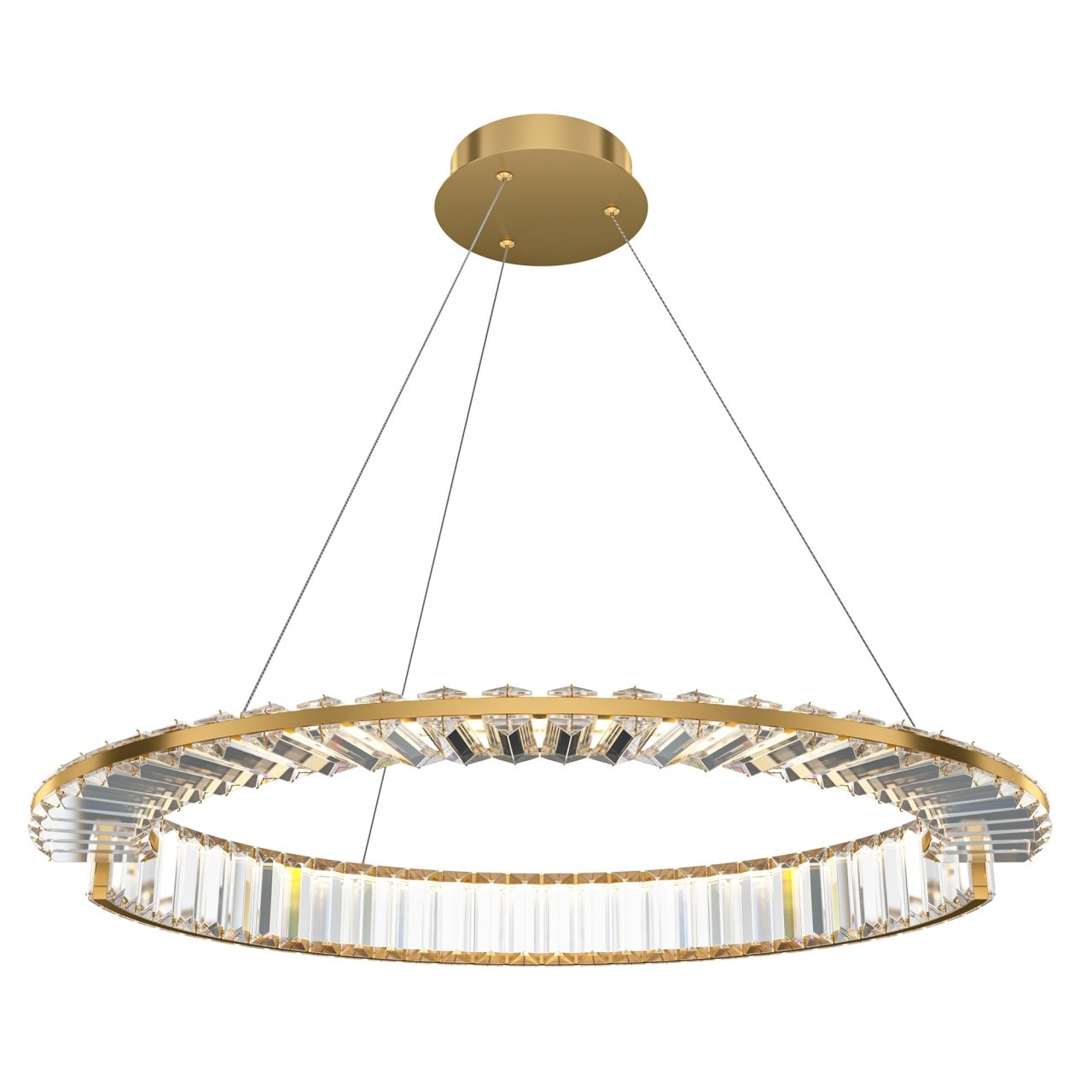 Lustra LED Krone P097PL-L36G4K, 36W, 2400lm, lumina neutra, IP20, aurie+transparenta, Maytoni - 2 | YEO