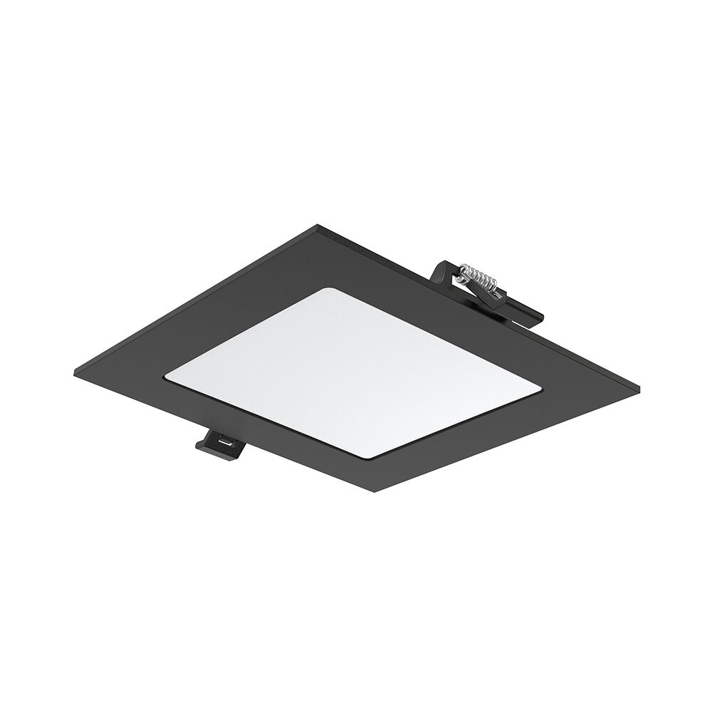 Panou LED incastrat patrat 4W, lumina calda/neutra/rece, negru, IP40, Braytron - imagine 7