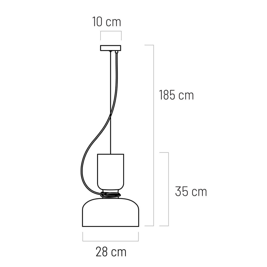 Pendul Abel KL111101, 2xE27, crem, IP20, Klausen