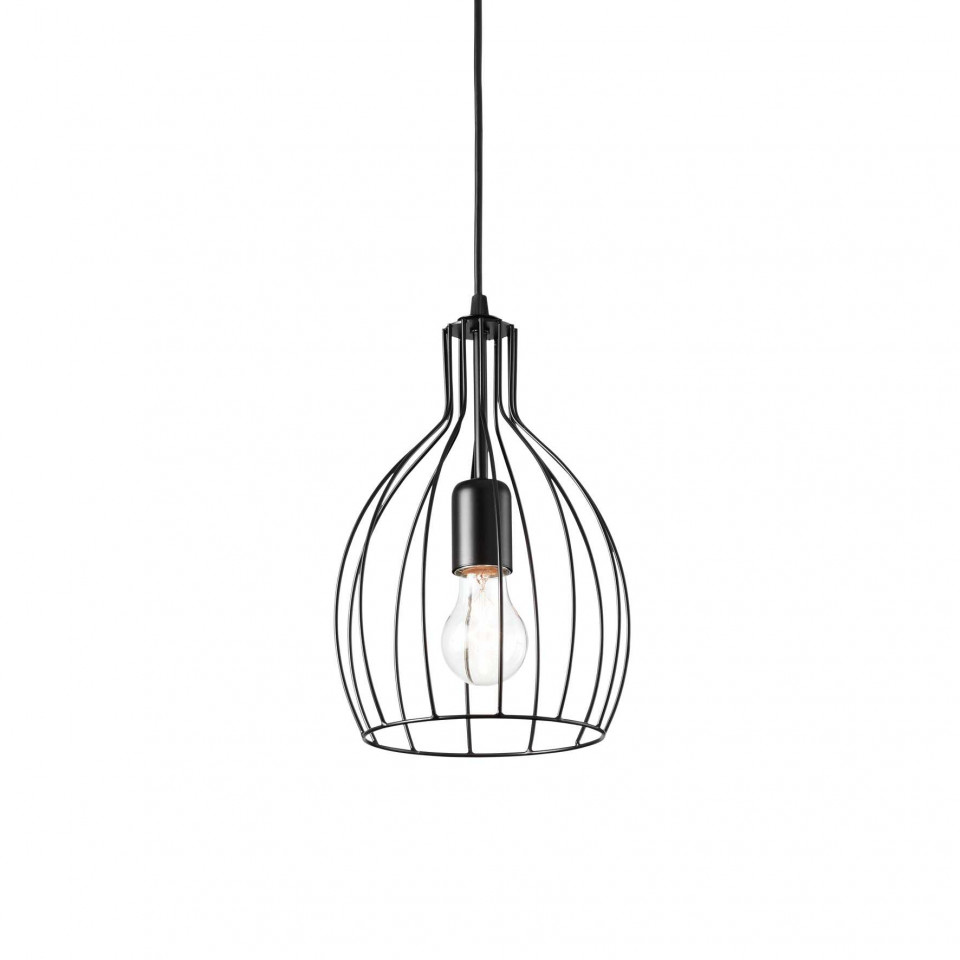 Pendul Ampolla 148151, 1xE27, negru, IP20, Ideal Lux