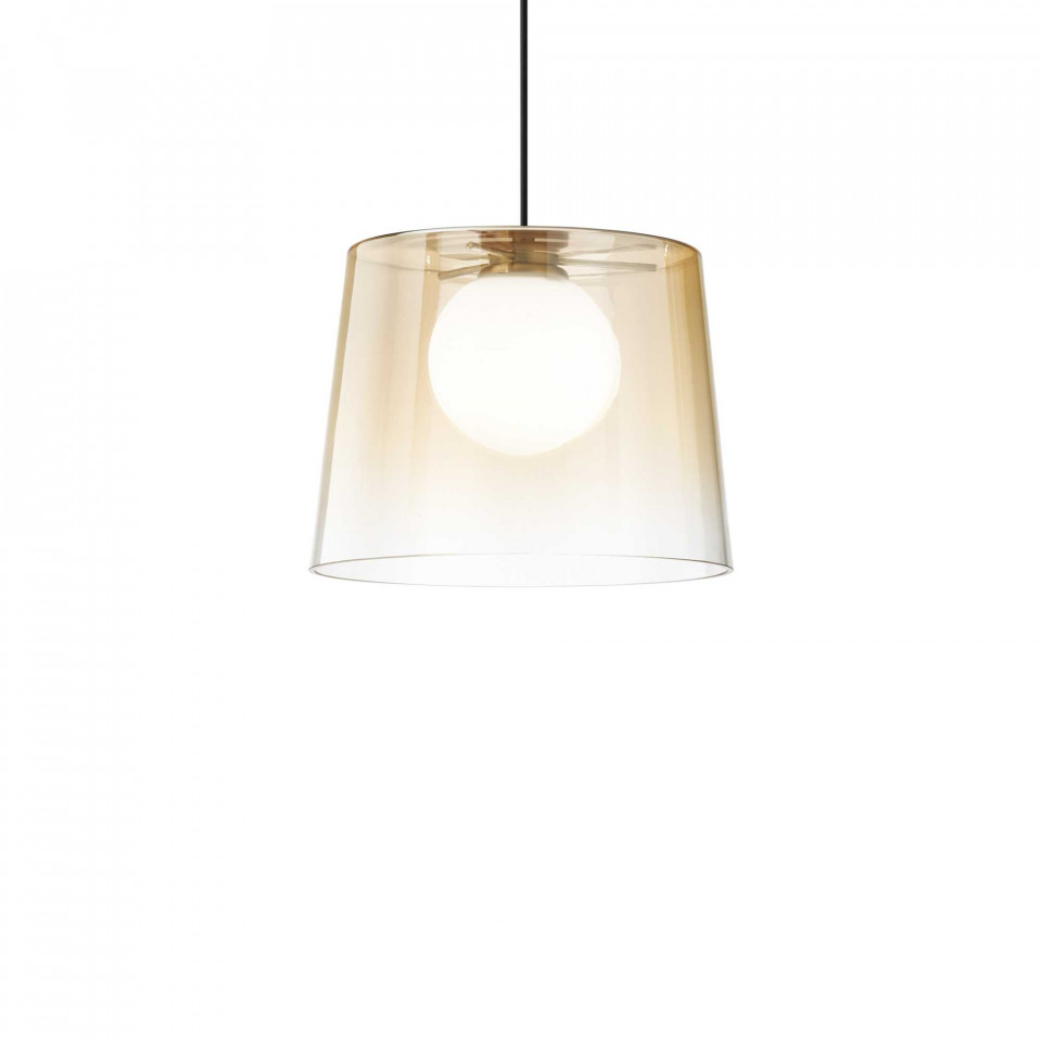 Pendul Fade 271316, 1xG9, ambra, IP20, Ideal Lux