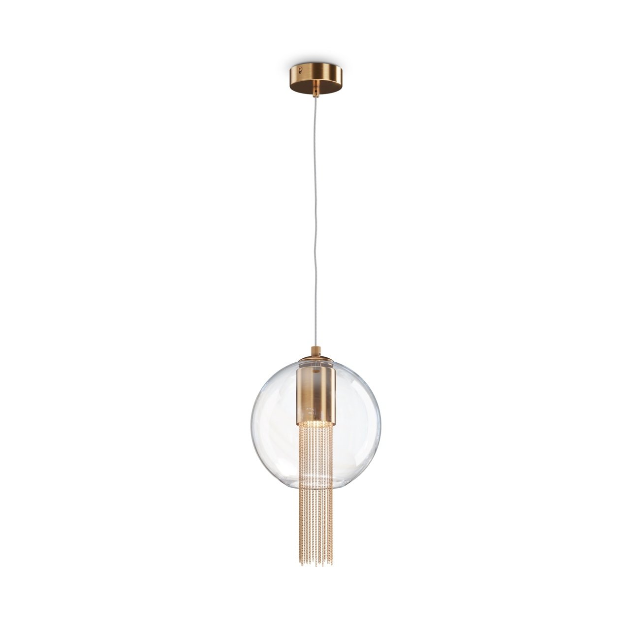 Pendul Flusso P095PL-01BZ, 1xGU10, bronz+transparent, IP20, Maytoni