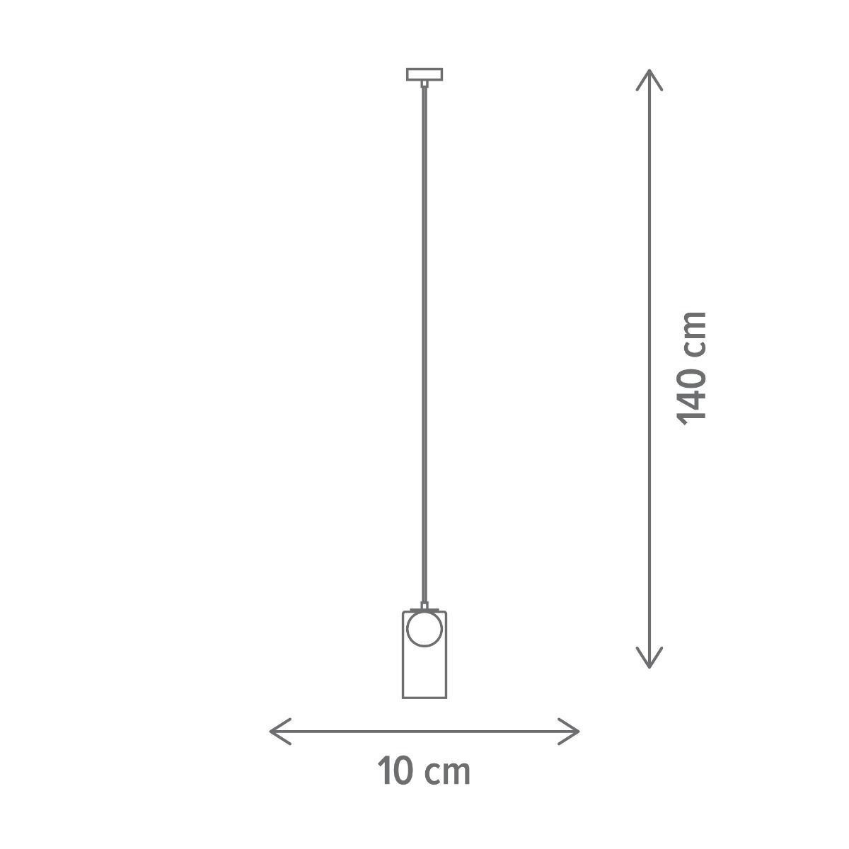 Pendul Glassy SP1, G9, negru, Klausen