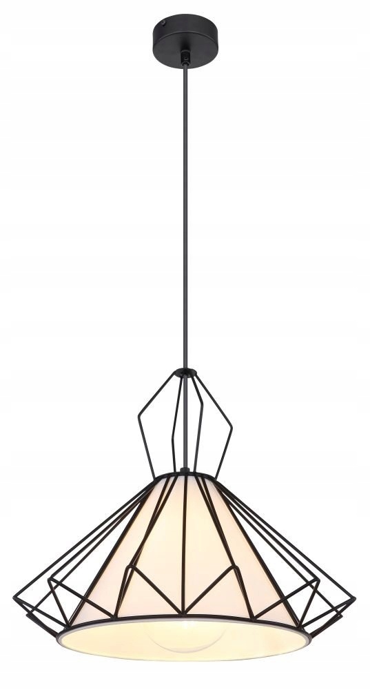 Pendul Globo Gisela 15440, 1xE27, max. 60W, alb-negru