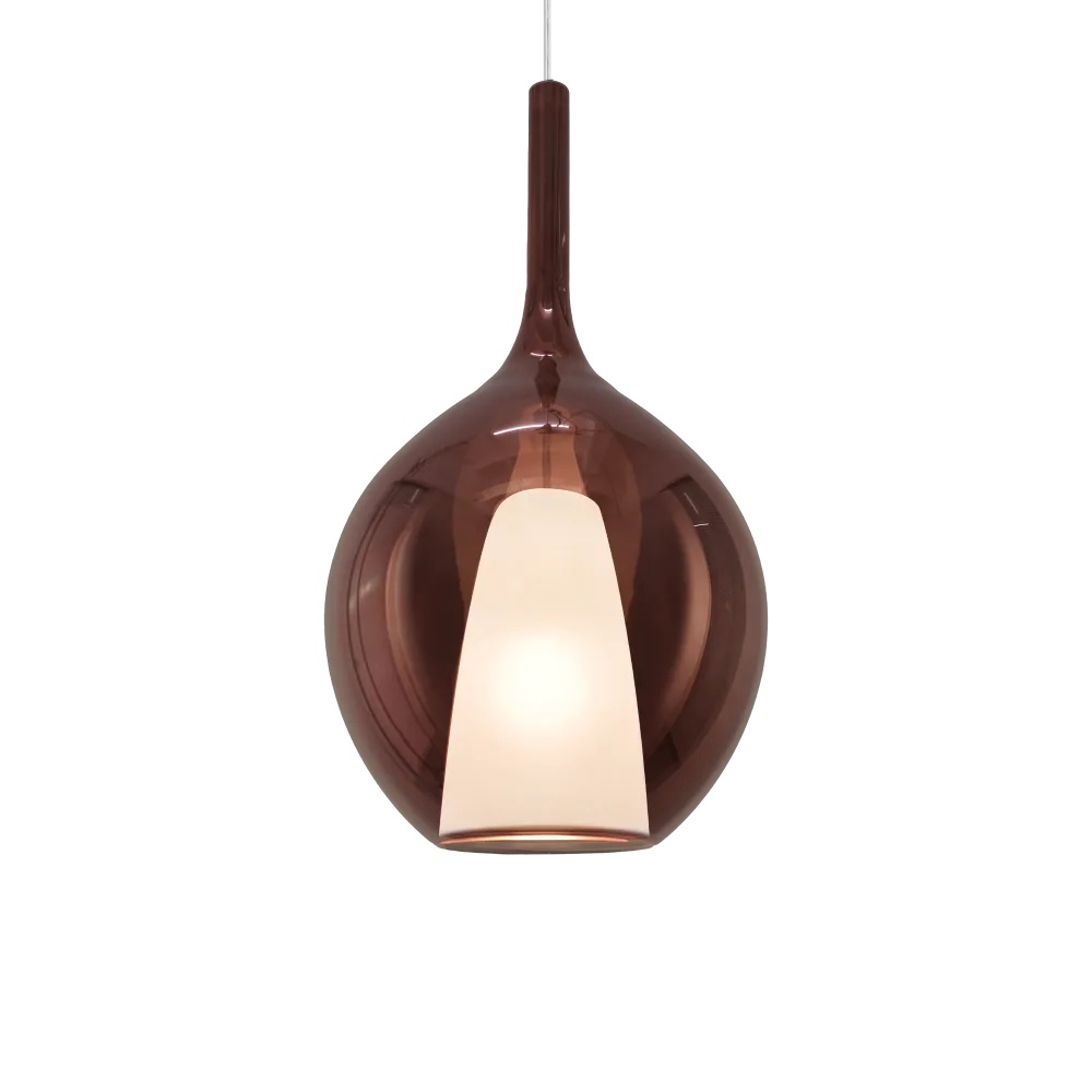 Pendul Kalique-2 1xE27, Ø280mm, IP20, cupru, Ideal Lux