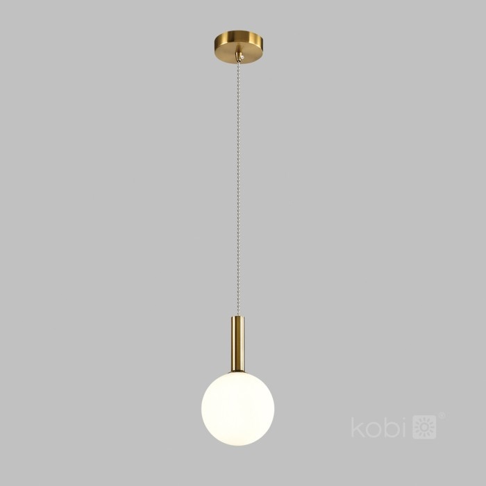 Pendul Kobi Globe, 1xG9, alb+auriu, IP20 - 2 | YEO