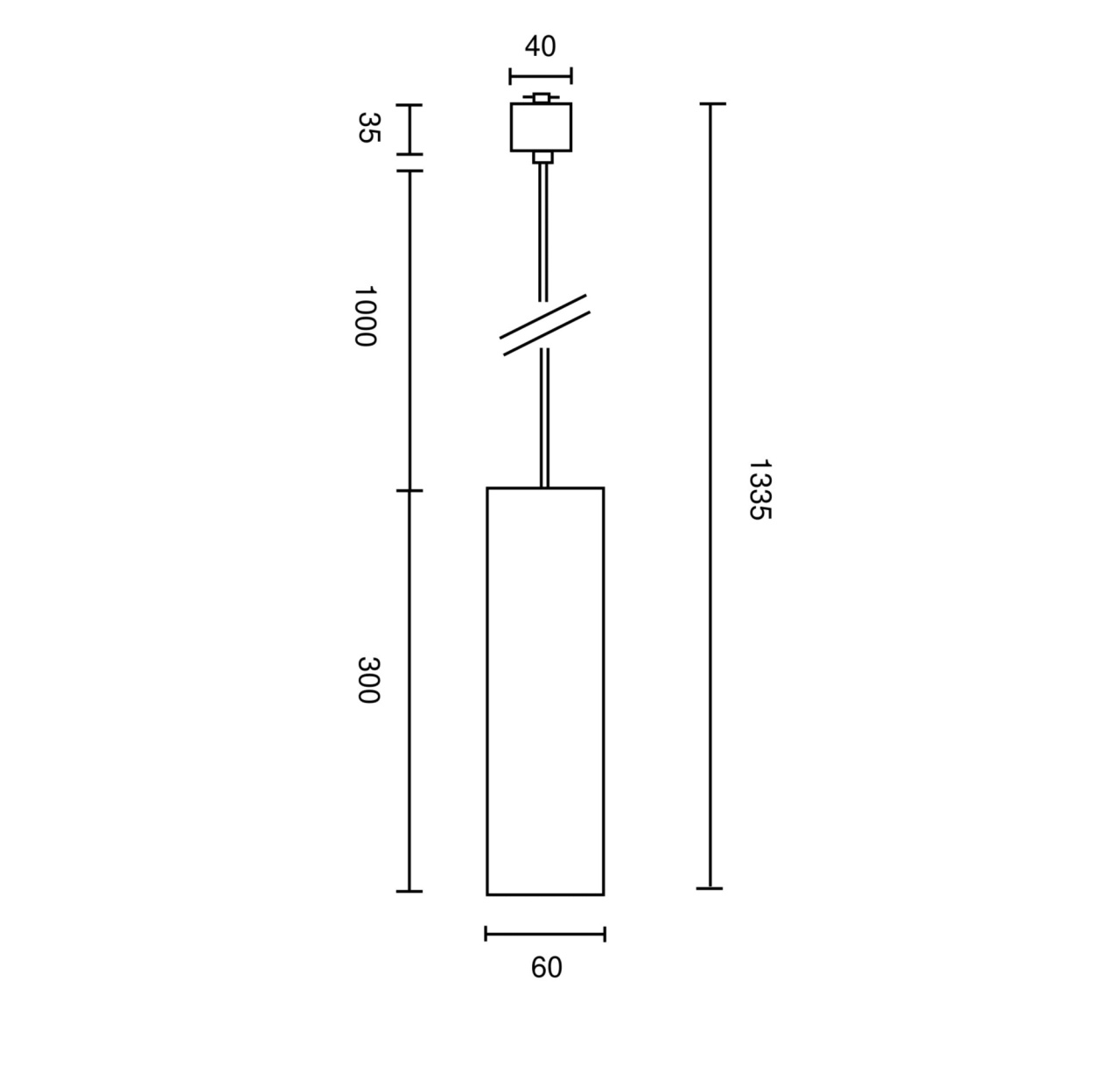 Pendul neechipat pe sina Maytoni Focus, 1xGU10, alb, 1 circuit