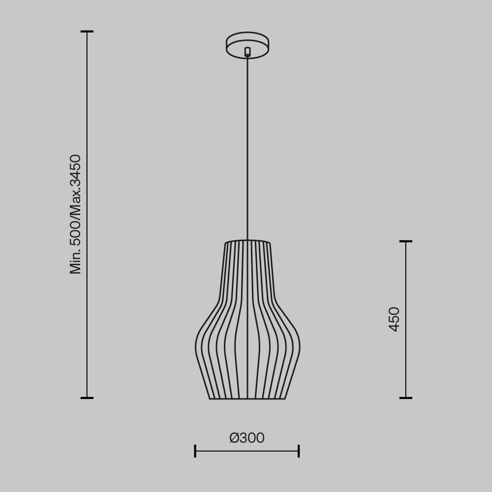 Pendul Roots MOD191PL-01W1, 1xE27, negru+bej, IP20, Maytoni