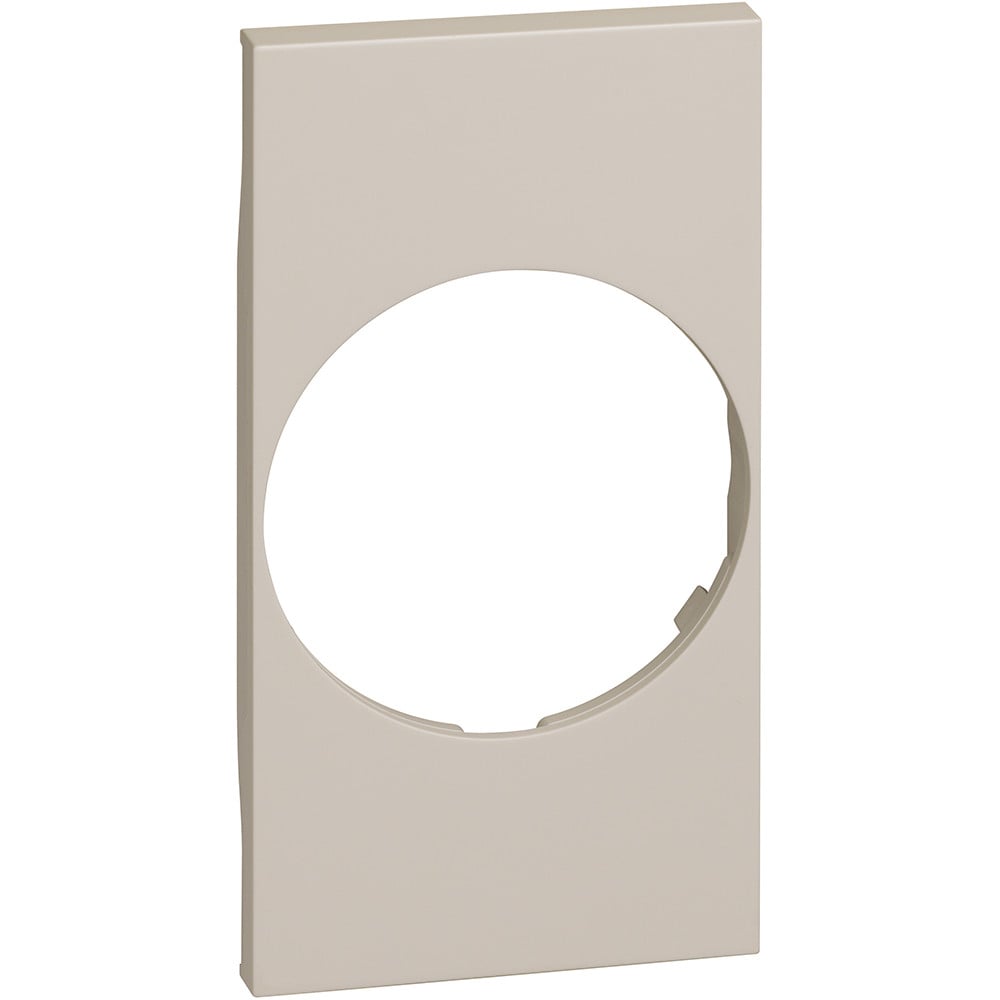 Placa priza standard german, culoare nisip, 2 module, Bticino Living Now