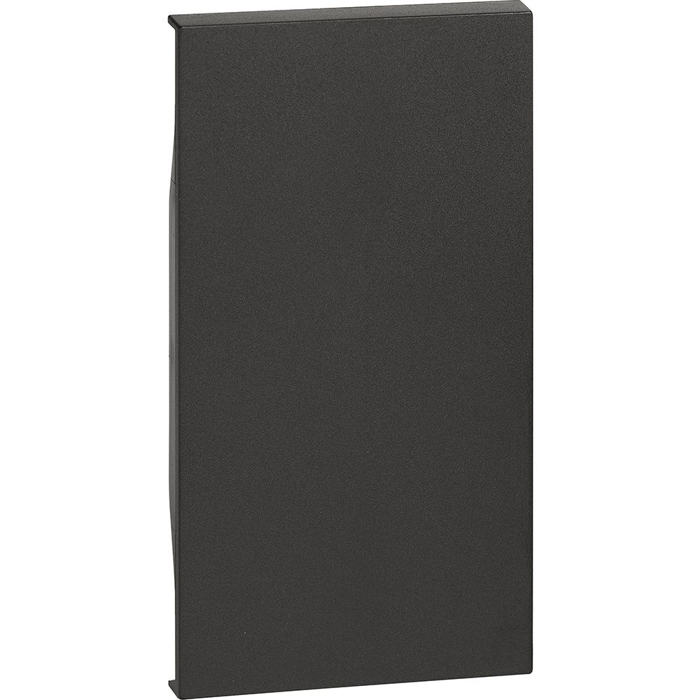 Placa tasta falsa, 2 module, neagra, Bticino Living Now