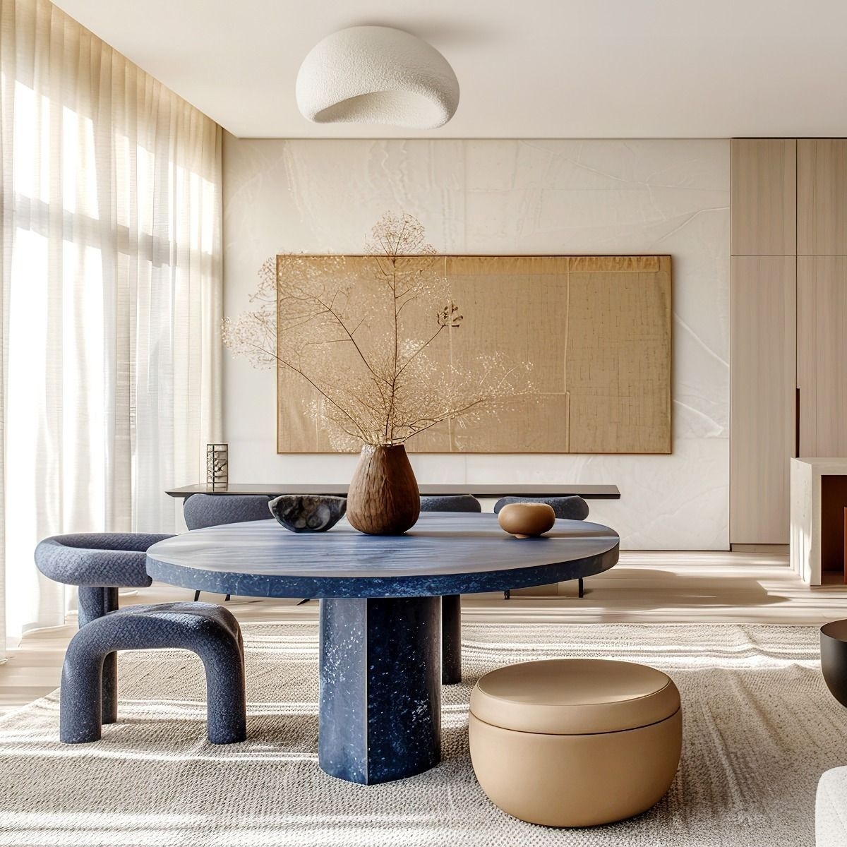 Plafoniera Cocoon PL1 L, E27, alb, Klausen