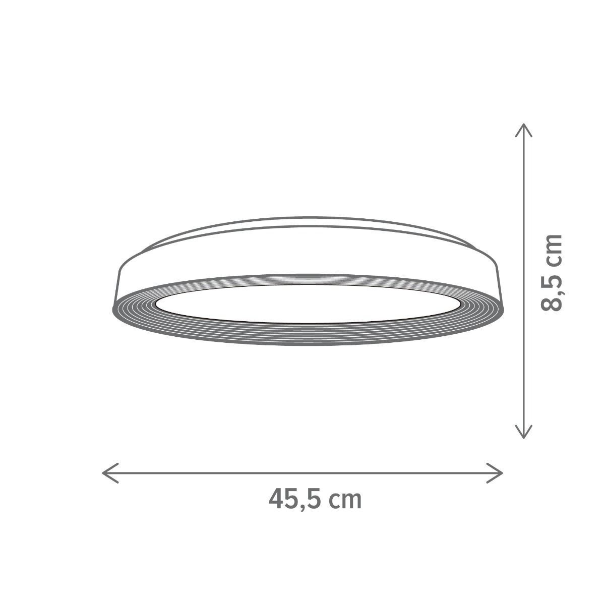 Plafoniera LED Golden, 24W, temperatura de culoare ajustabila(3000-6500 K), alba, Klausen