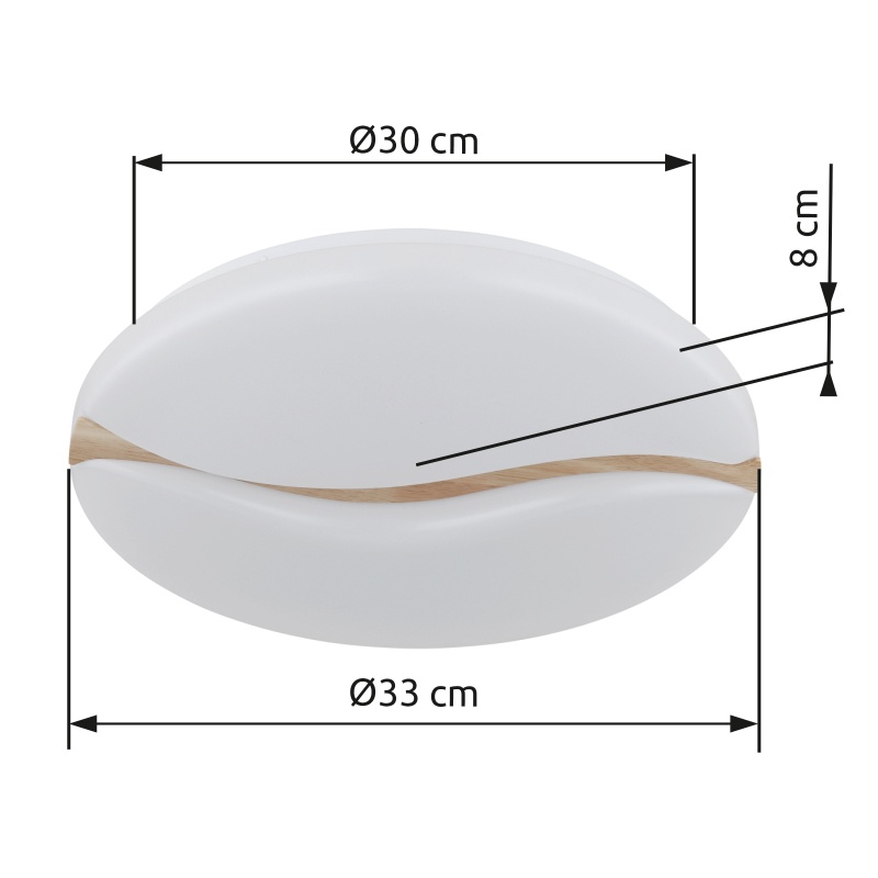 Plafoniera LED Leticia 24W, lumina calda/neutra/rece, functie memorie, alba, Globo Lighting - imagine 5