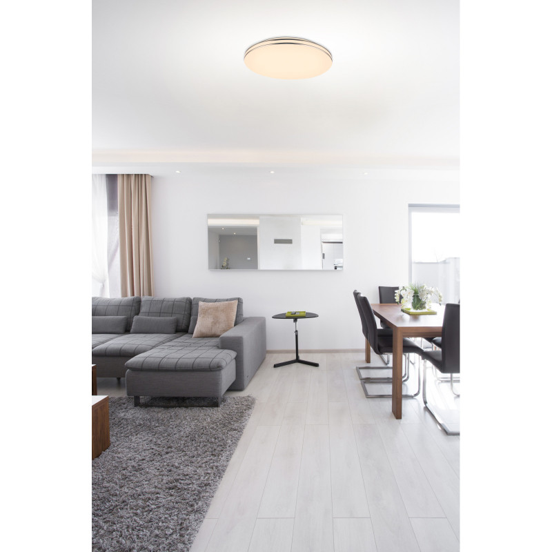 Plafoniera LED Pierre 48388-48, cu telecomanda, 48W, 3500lm, lumina calda+neutra+rece, IP20, alba, Globo Lighting