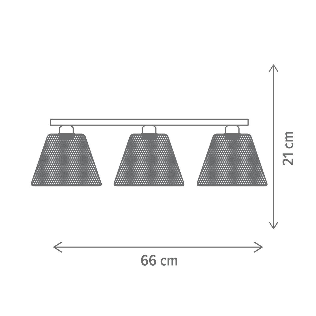 Plafoniera Loana PL3 G, 3xE27, aurie, Klausen