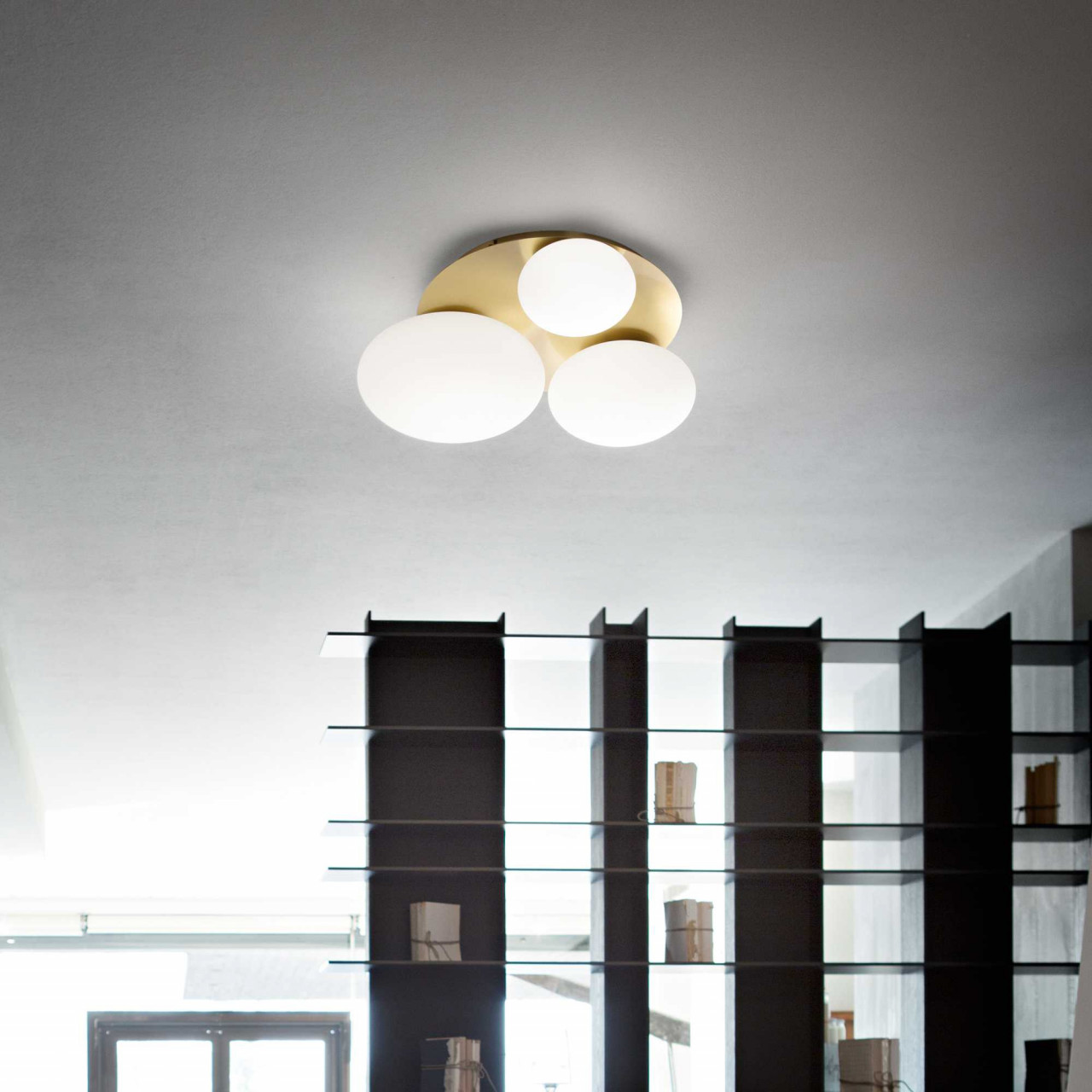 Plafoniera Ninfea 293660, 3xGX53, alba+aurie, IP20, Ideal Lux - 1 | YEO