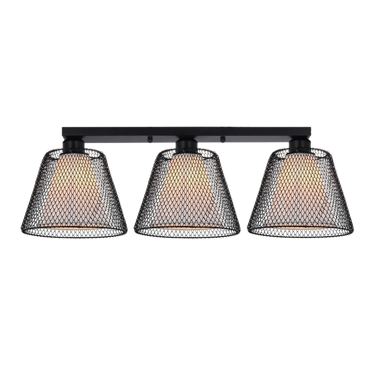 Plafoniera Novos PL3, 3xE27, neagra, Klausen