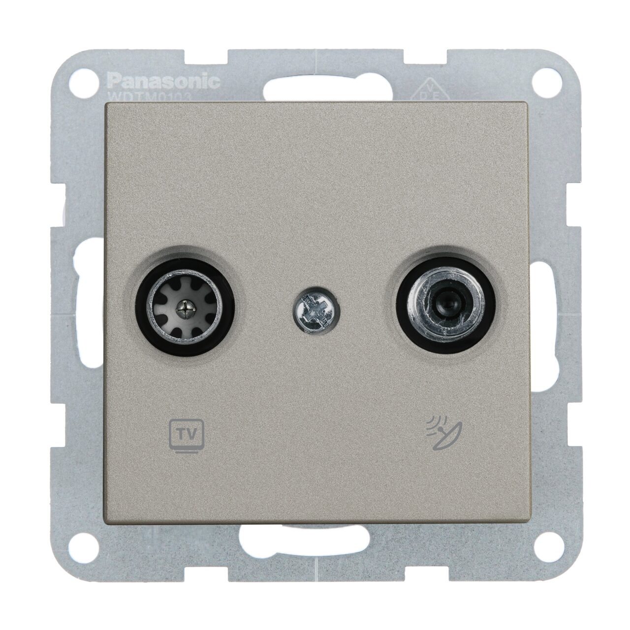 Priza TV finala + satelit, IP20, Bronz, Panasonic Karre Plus 55