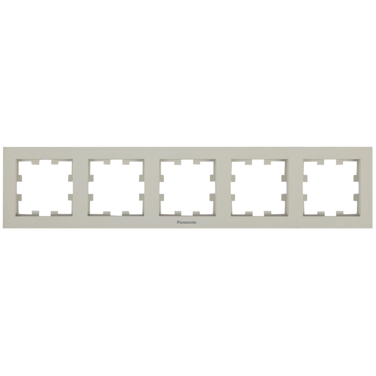 Rama 5 module orizontala, IP20, Sandstone, Panasonic Karre Plus 55 Soft Touch