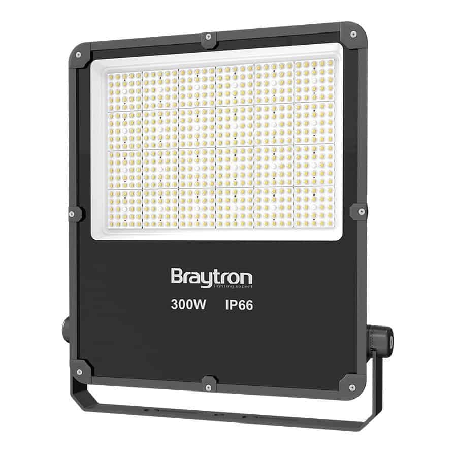 Reflector LED, 300W, 39000 lm, lumina neutra (4000K), gri, Braytron