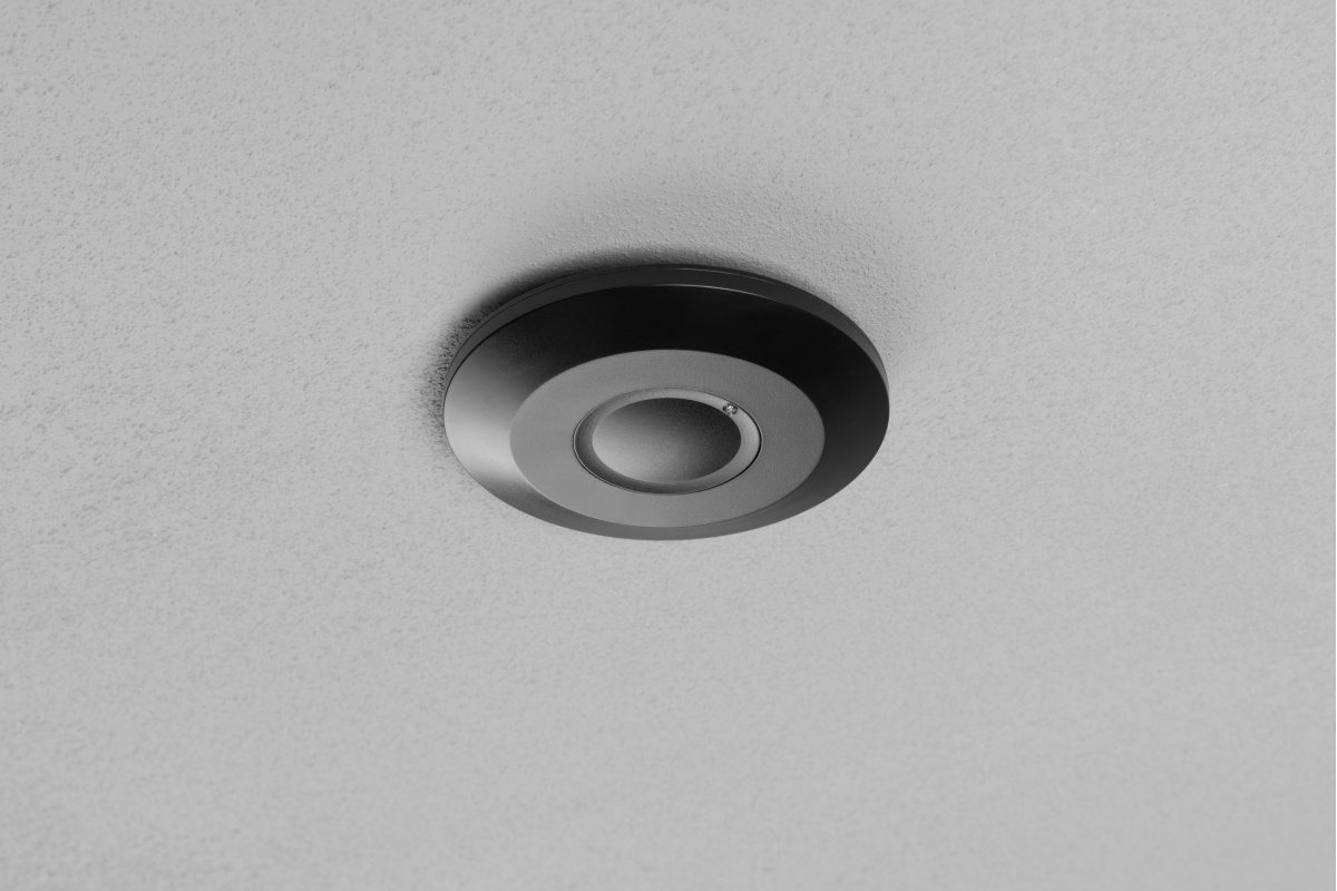 Senzor de miscare cu microunde CM-3 MINI, 2000W, 360°, 1–8 m, IP20, negru, GTV