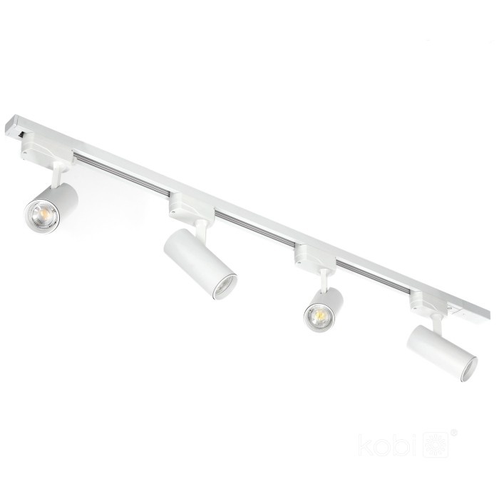 Set sina NEXTRACK GO Kobi 1m, 4 spoturi GU10, alb, 230V, fara bec