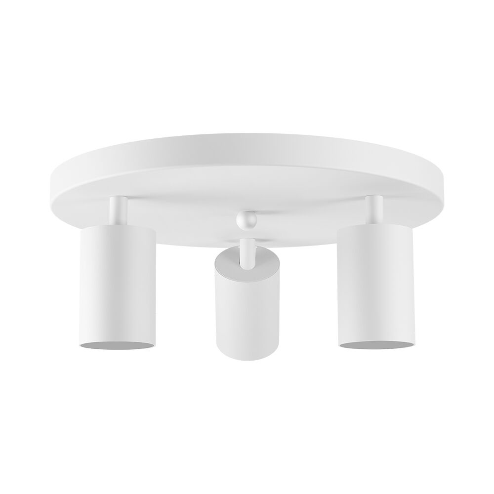 Spot aplicat GU10 triplu rotund Beta, aluminiu, alb, IP20, Braytron - imagine 4