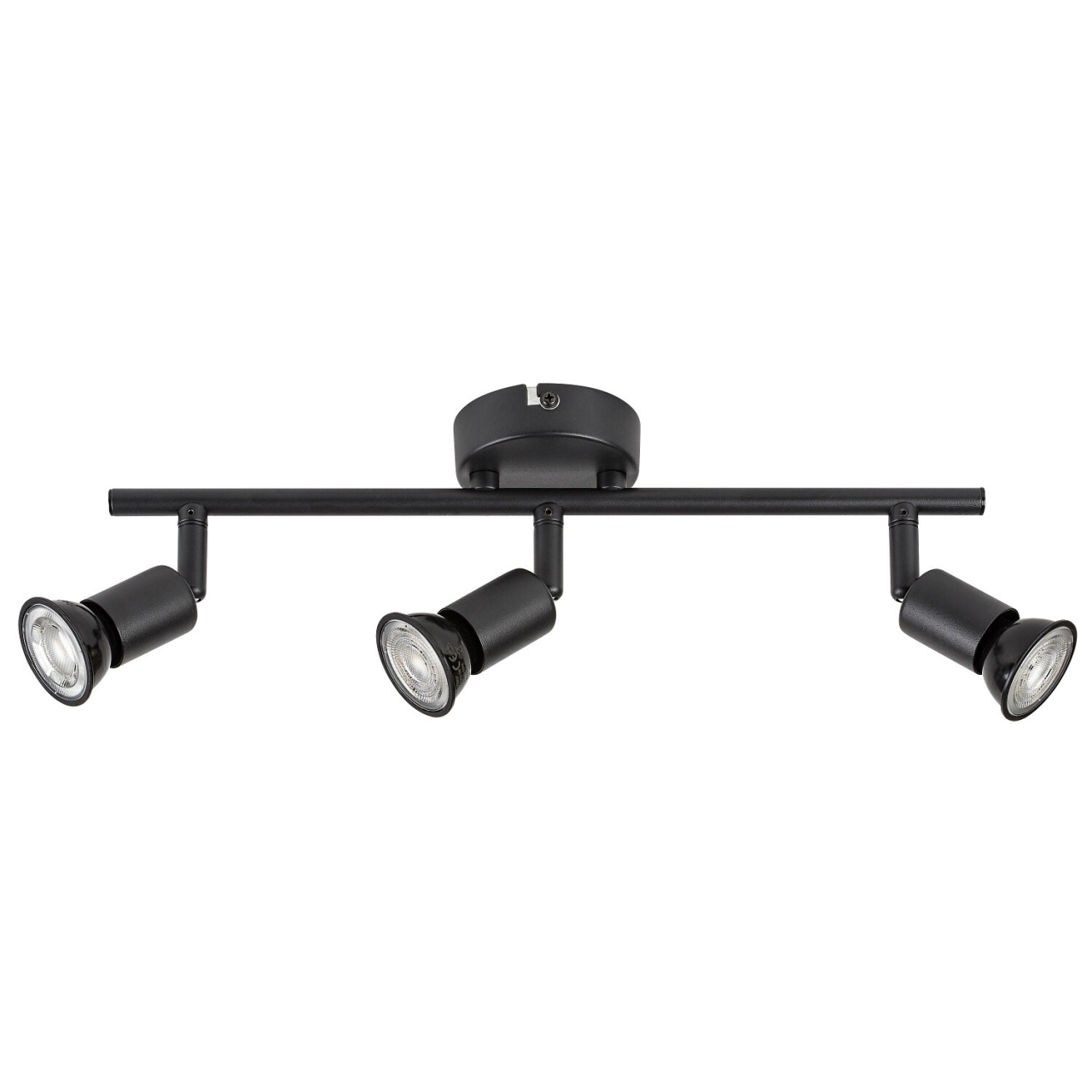 Spot aplicat Norton, 3xGU10, orientabil, IP20, negru mat, Rabalux