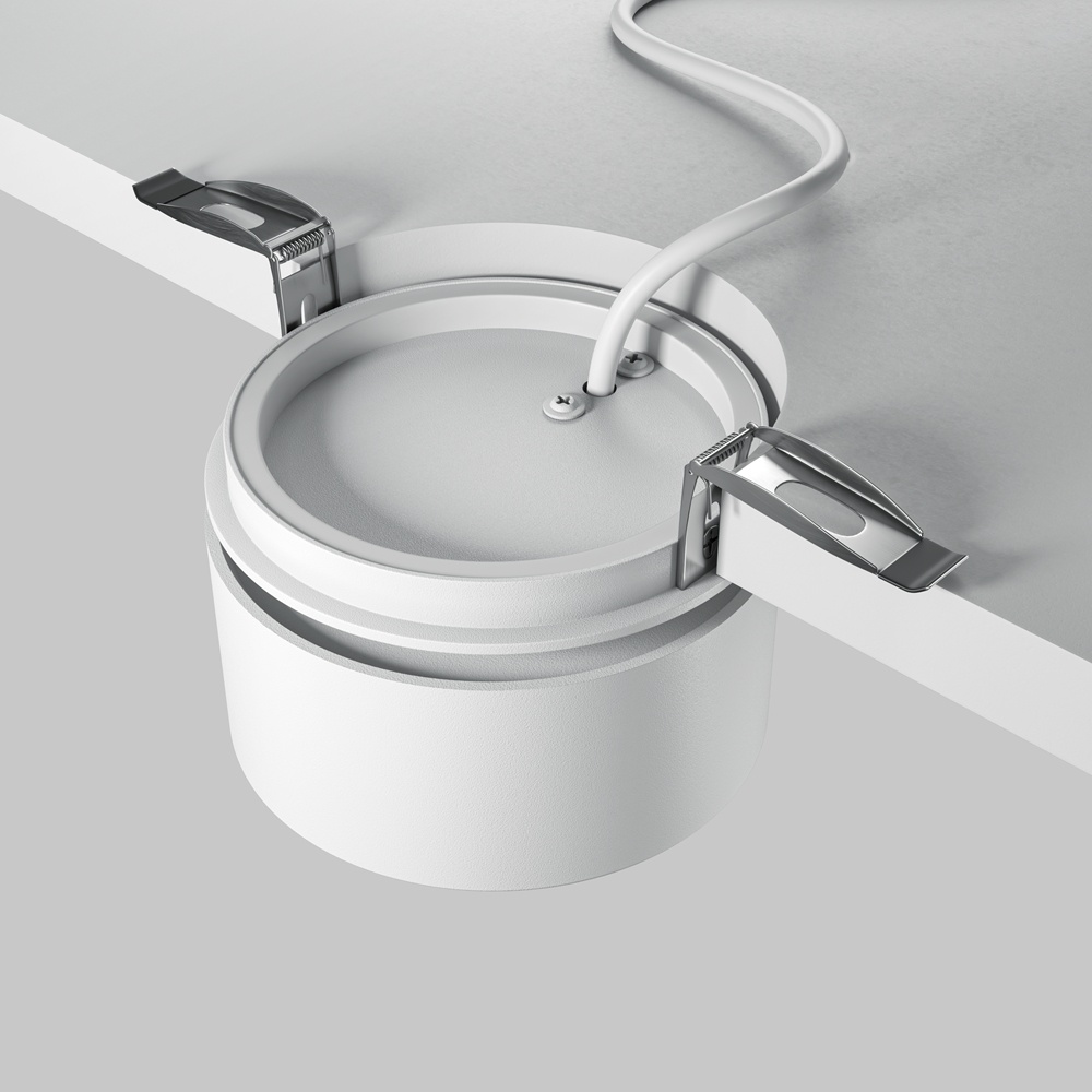 Spot incastrat Onda, 12W, lumina calda/neutra, dimabil, alb, Maytoni - imagine 7