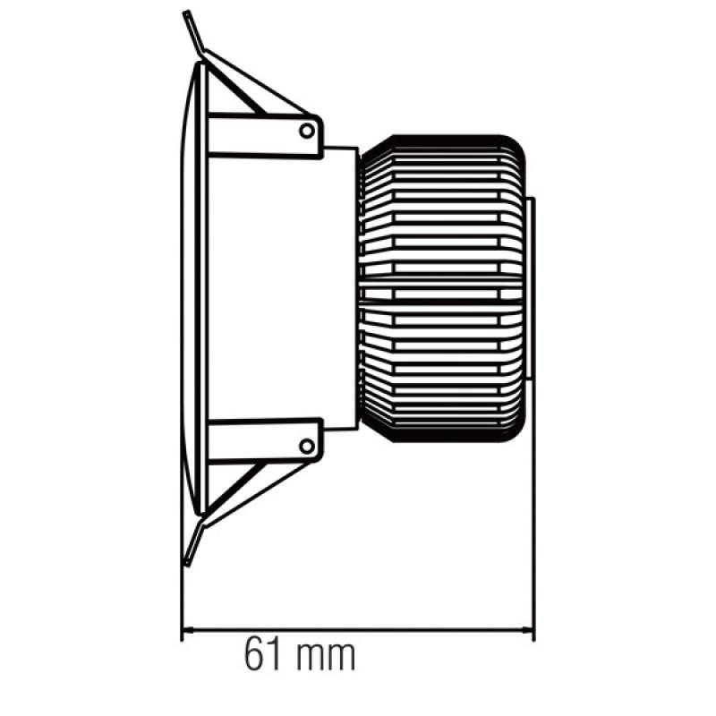 Spot LED 016-029-0006, rotund, incastrat, 6W, 410lm, lumina neutra, IP65, alb, Horoz Electric - 1 | YEO