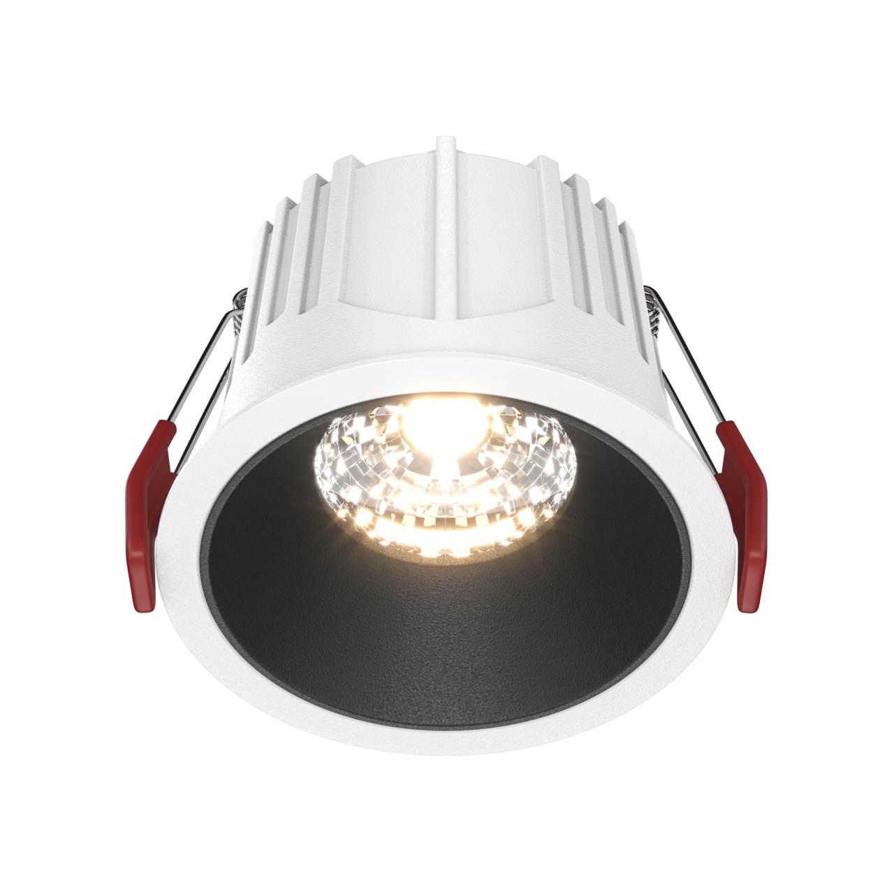 Spot LED 15W Incastrat, Maytoni, 1050lm, Lumina Calda (3000K), Alb+Negru