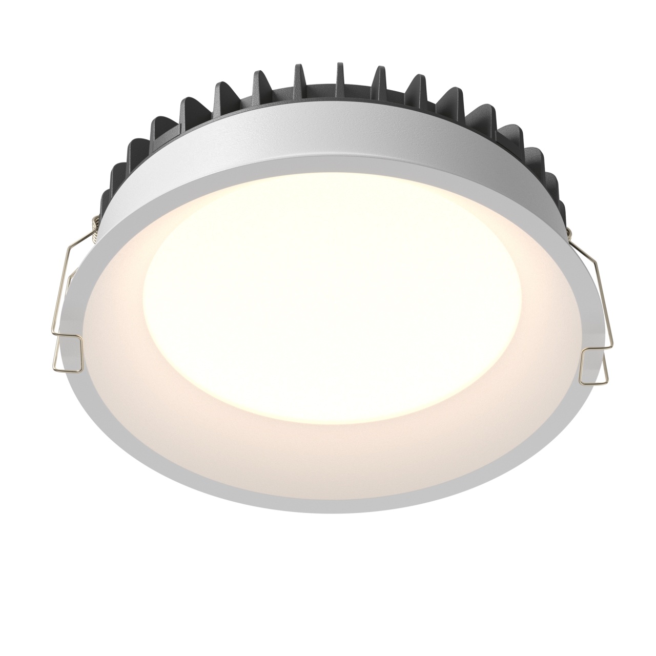 Spot LED 24W Incastrat, Maytoni, 1840lm, Lumina Calda+Neutra+Rece, Alb