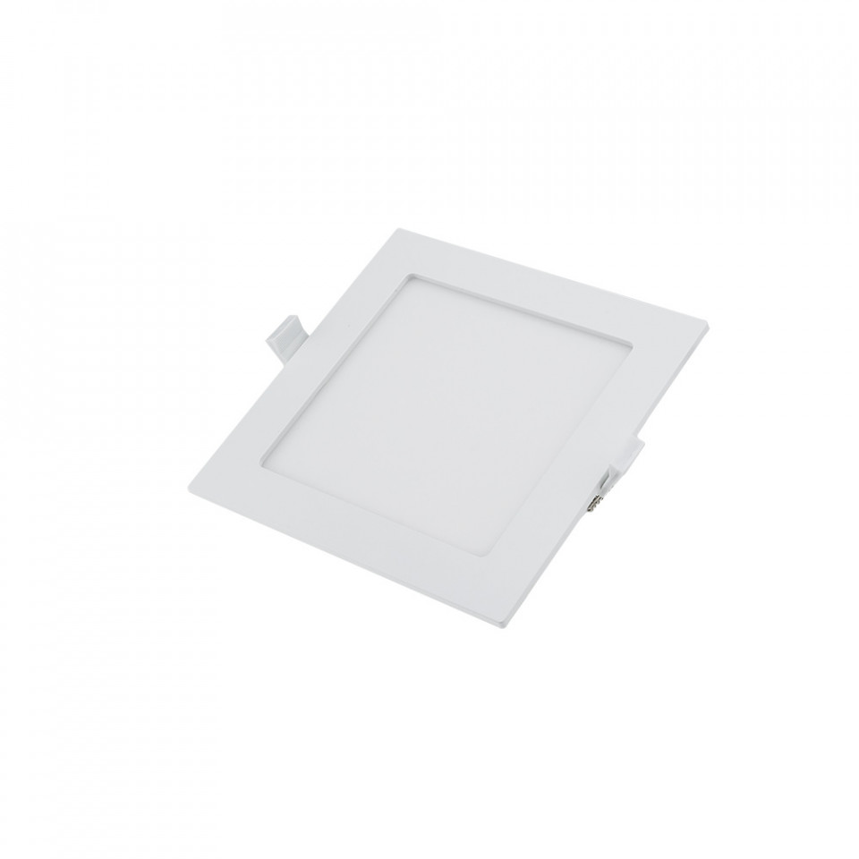 Spot LED 6W Incastrat, Patrat, Optonica, 450lm, Lumina Calda/Neutra/Rece, Alb