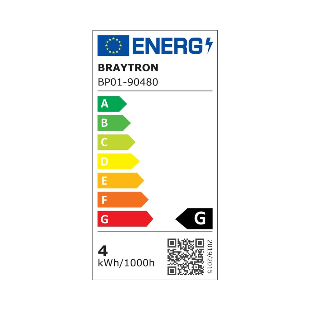 Spot LED BP01-90480, rotund incastrat, dimabil, 4W, 280lm, lumina calda+neutra+rece, IP40, alb, Braytron