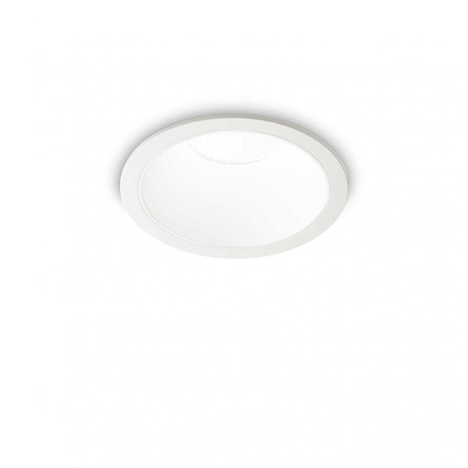 Spot LED Game 285429, rotund, incastrat, 11W, 830lm, lumina calda, IP20, alb, Ideal Lux