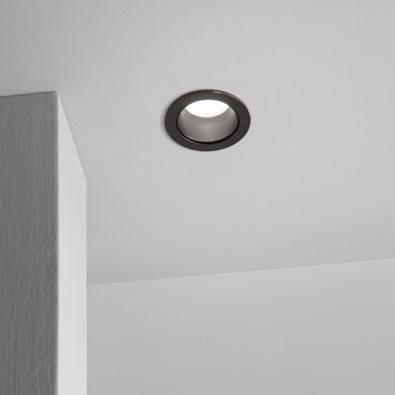 Spot LED incastrat Quark 12W, 880lm, lumina calda (3000 K), IP20, negru, Ideal Lux