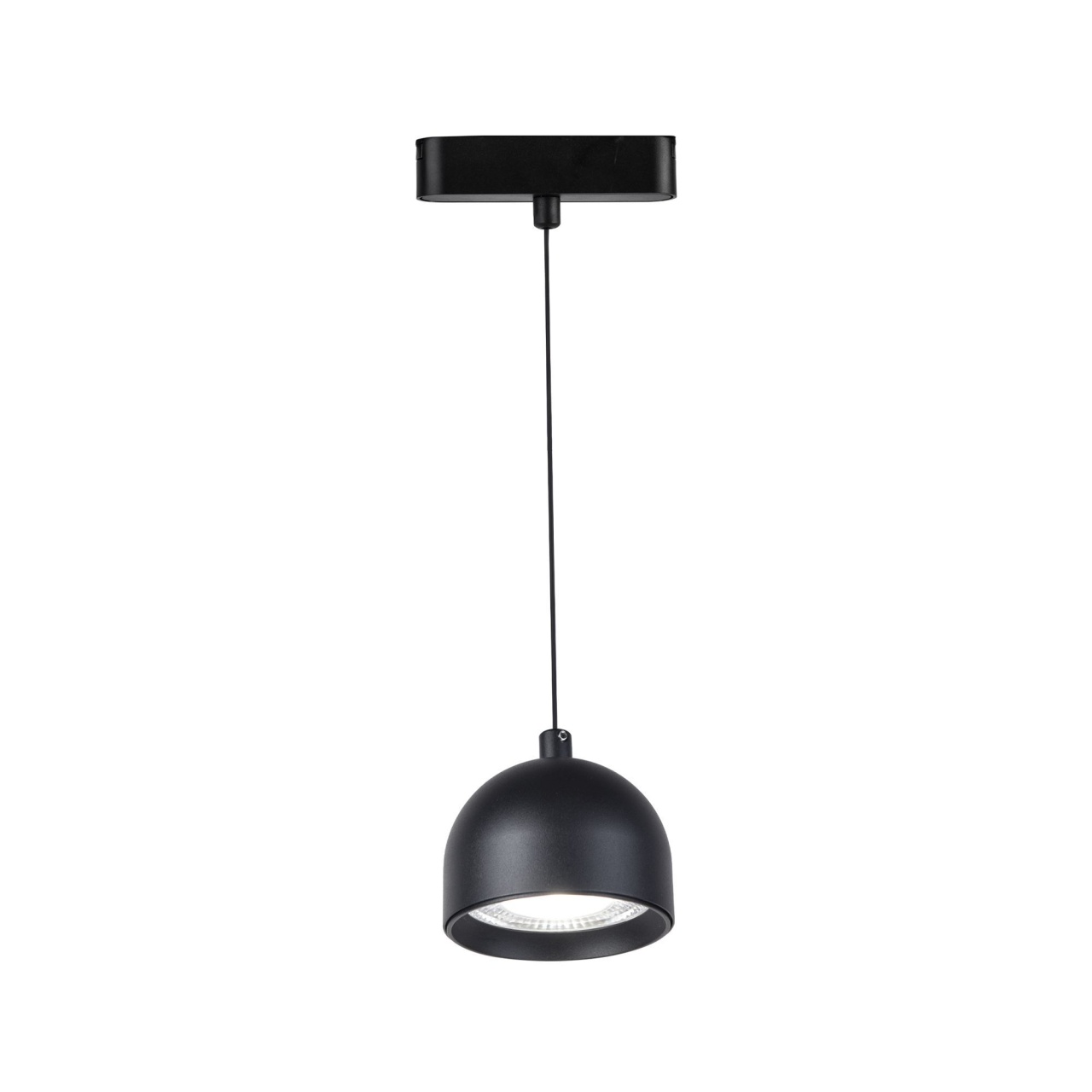 Spot LED pentru sina magnetica slim, tip pendul, 8W, lumina neutra(4000 K), negru, Klausen